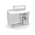 Legare Furniture Legare Furniture LEGE-MPWM-209 Kids Complete Desk System Set - White LEGE-MPWM-209
